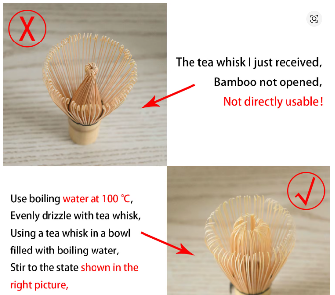 Premium Japanese Matcha Whisk Ceremony Set with Ceramic Bowl